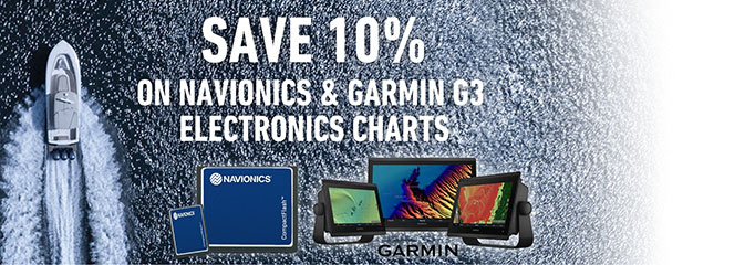 SAVE 10% on Navionics & Garmin Digital Charts