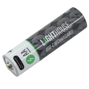 Lighthouse AA USB-C Rechargeable Li-ion Battery - 4 Pack
