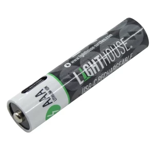 Lighthouse AAA USB-C Rechargeable Li-ion Battery - 4 Pack
