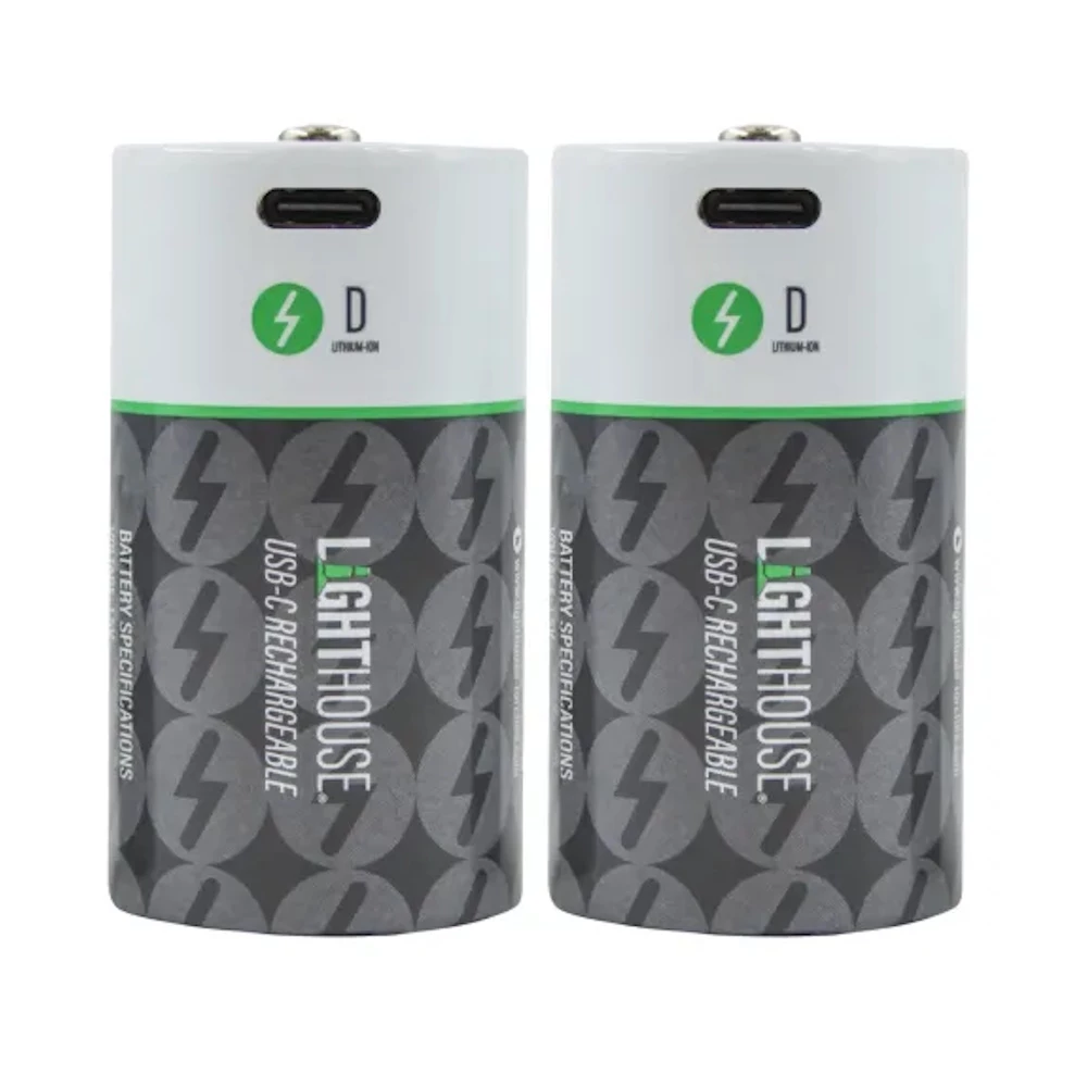 Lighthouse D USB-C Rechargeable Li-ion Battery - 2 Pack