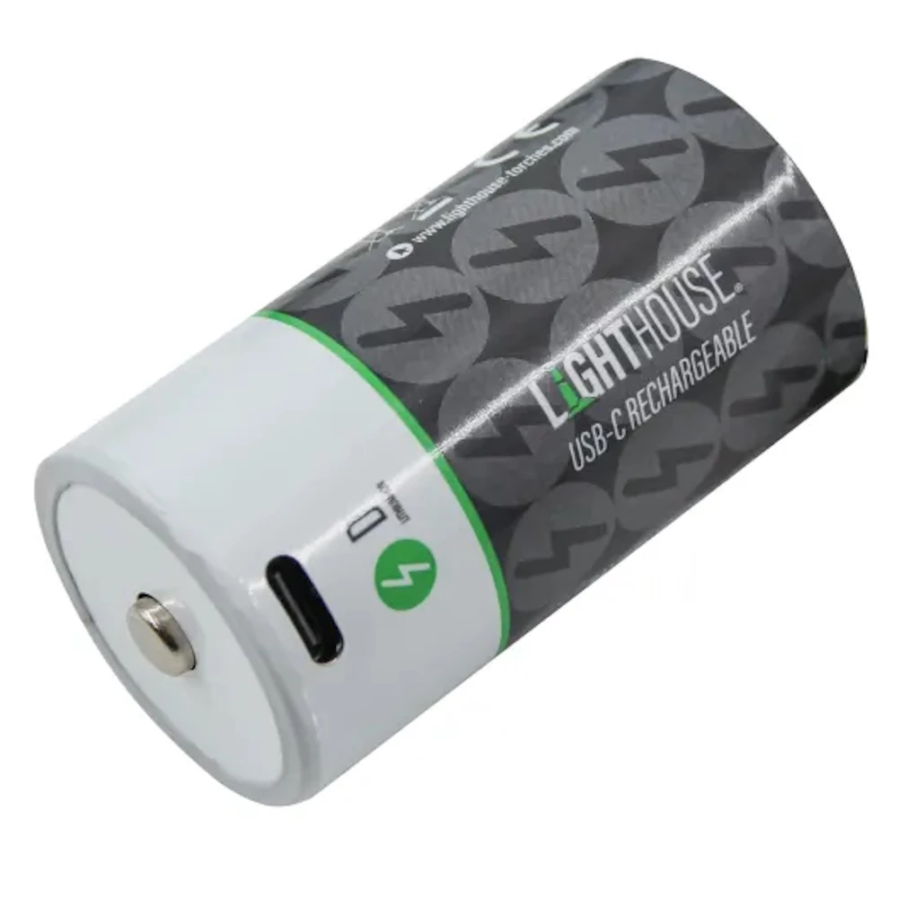 D USB-C Rechargeable Li-ion Battery - 2 Pack