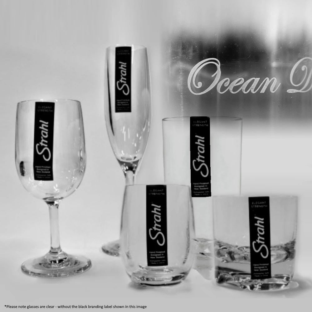 Engraved Unbreakable Glass Set of 4