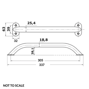 Osculati Oval Section Stainless Steel Handrail