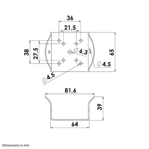 Force 4 Mast Mount for Navigation Light 