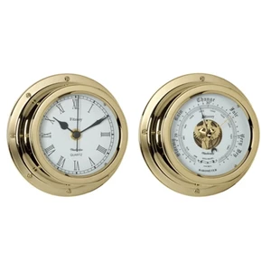 Nauticalia Fitzroy Brass 4 1/2 inch Clock or Barometer 