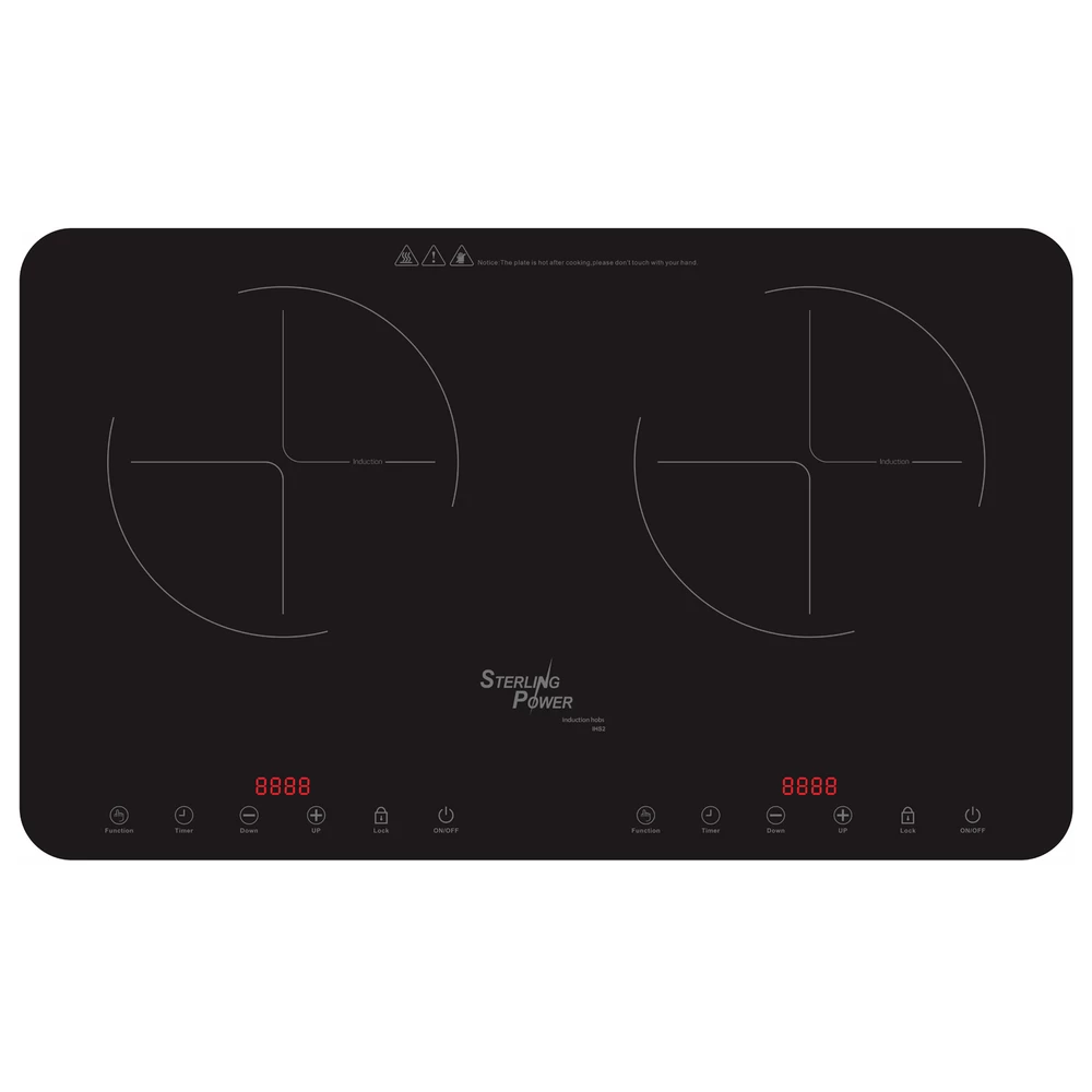Portable Slim Double Induction Hob 240v