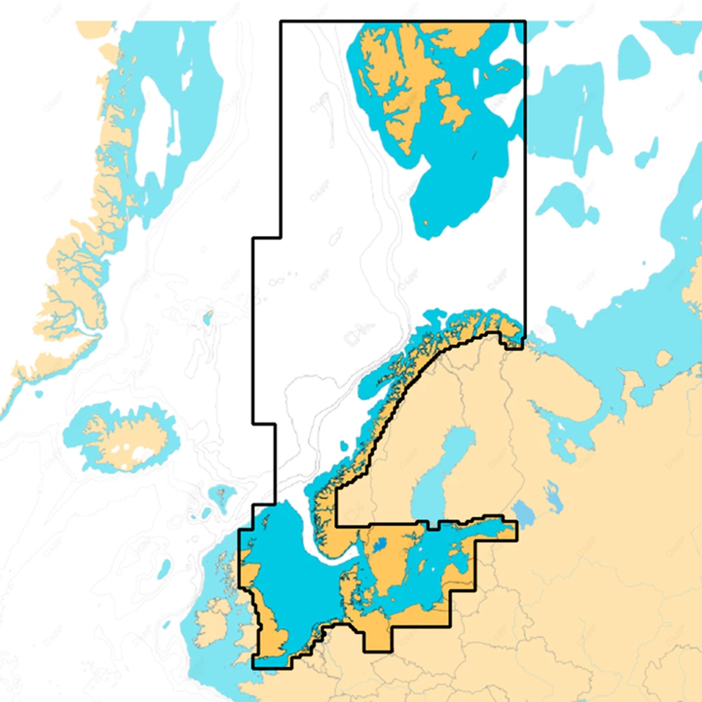 Discover X North & Central Europe Electronic Chart For B&G Zeus S and SIMRAD NSX