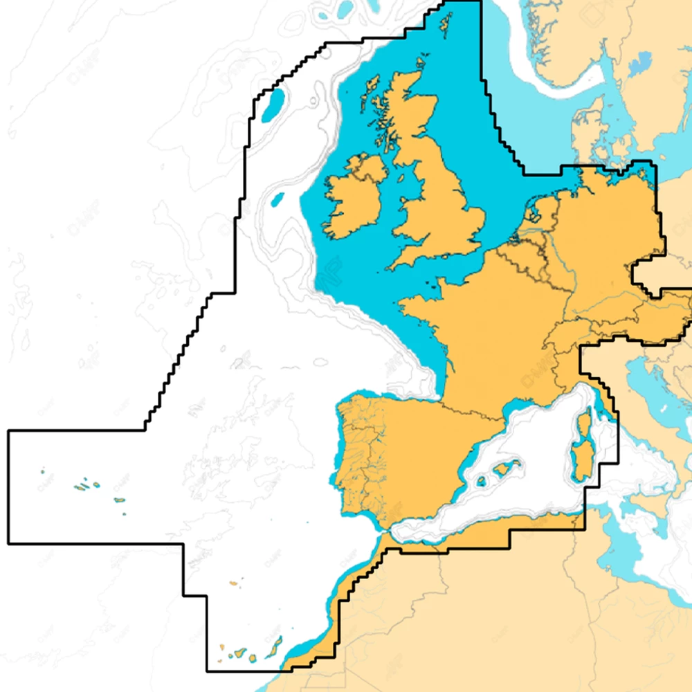 Discover X Central, West & South Europe Electronic Chart For B&G Zeus S and SIMRAD NSX