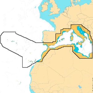 C-Map Discover X West Mediterranean, Azores, Canary Electronic Chart For B&G Zeus S and SIMRAD NSX 