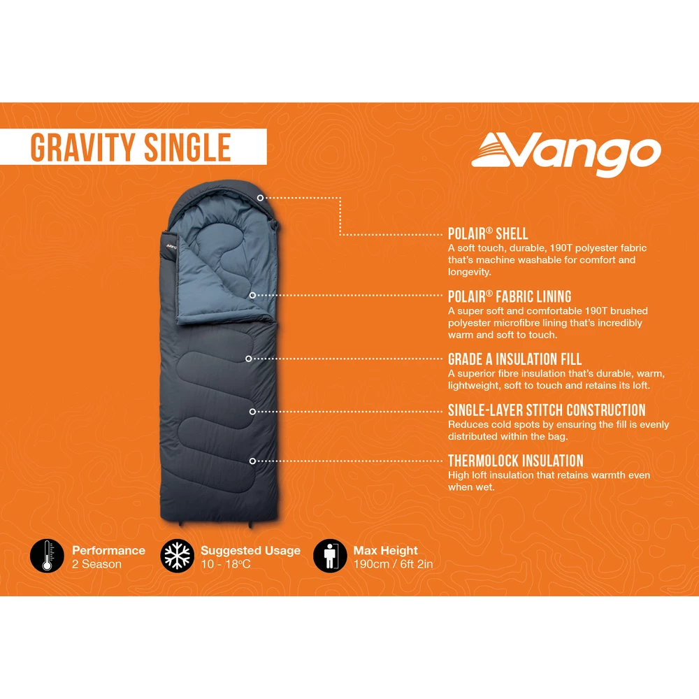  Gravity Single Sleeping Bag