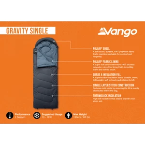 Vango Gravity Single Sleeping Bag 