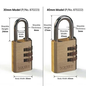 Masterlock Brass Combination Padlock 