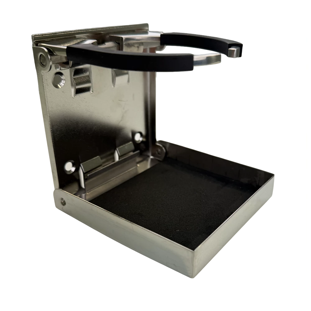 Folding Cup Holder - Stainless Steel