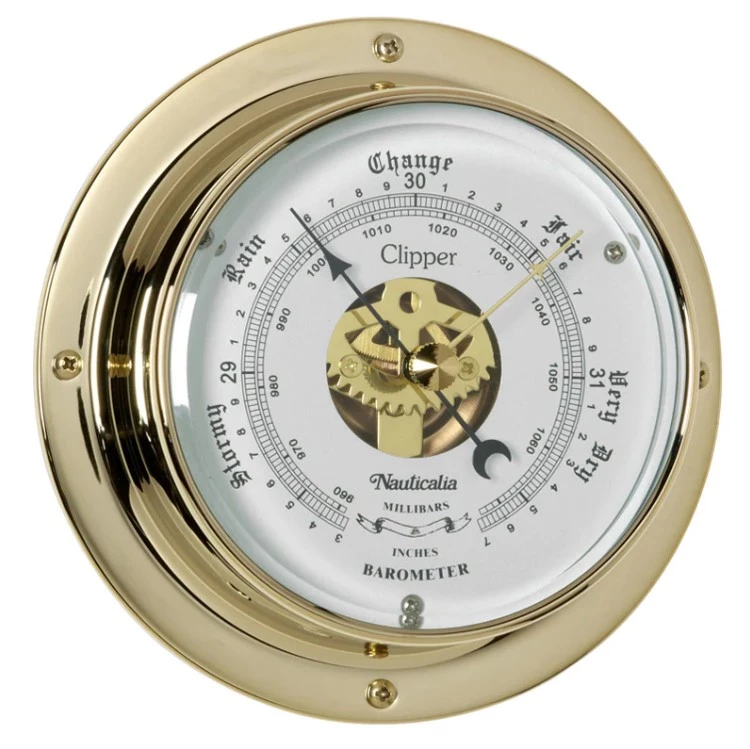 Clipper Brass 3 inch Barometer