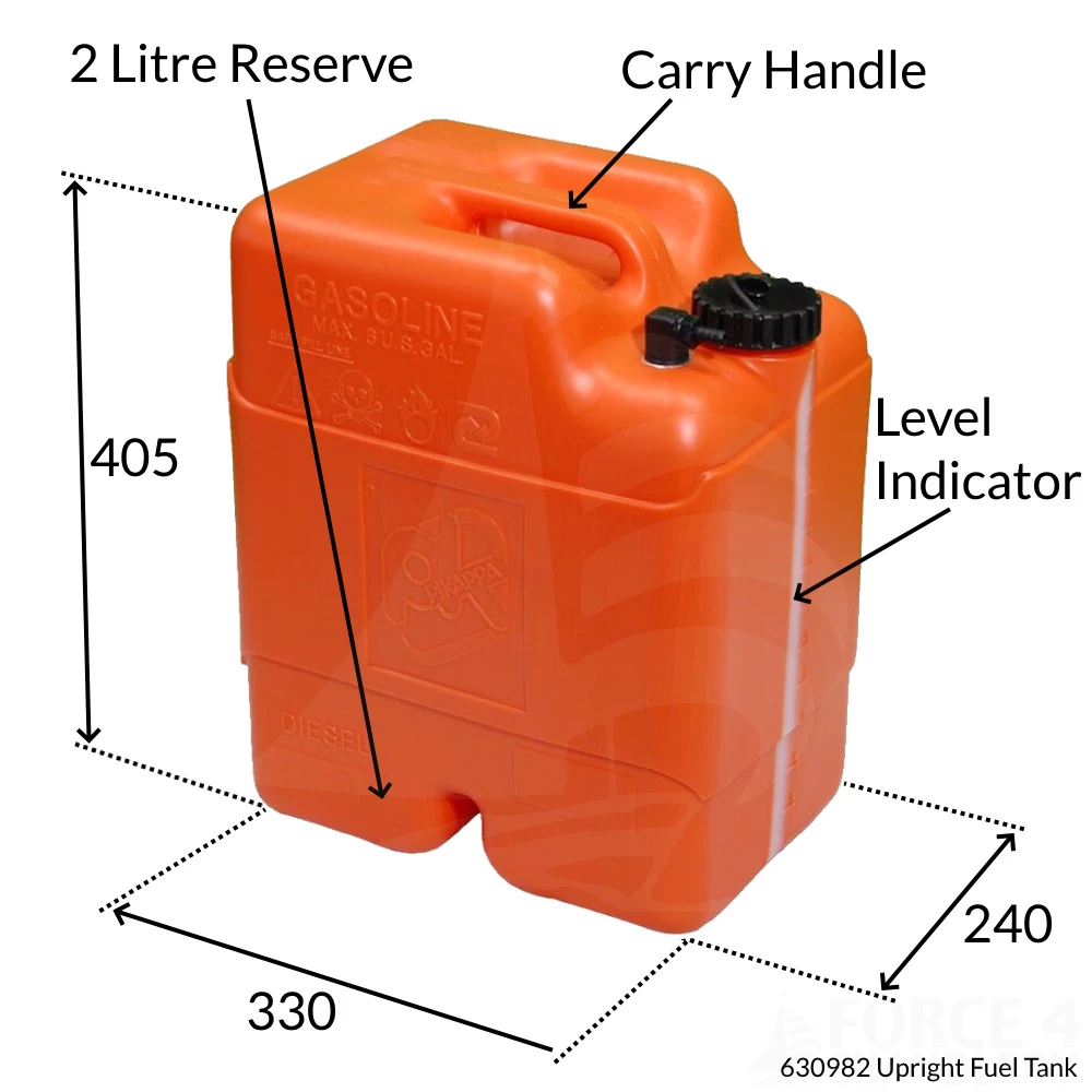 Upright Fuel Tank 22 Litres