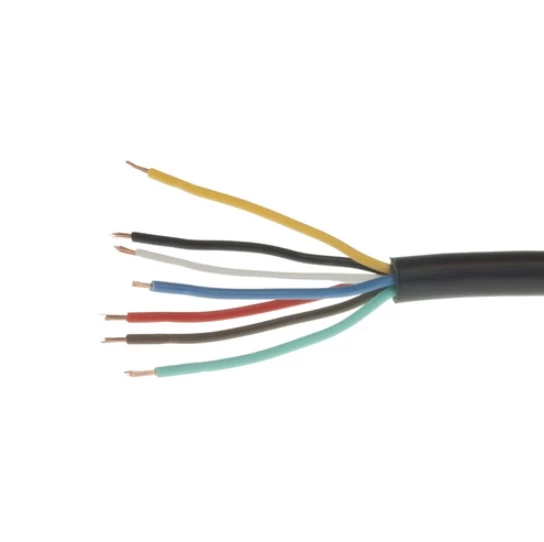 Black 7 Core Light Board Cable
