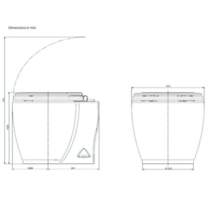 Force 4 Electric Comfort Toilet with Fresh Water Flush 