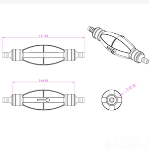 Osculati Fuel Line Primer Bulb 10mm 