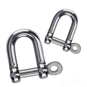 Force 4 Stainless Steel D Shackle - 1 Pack 