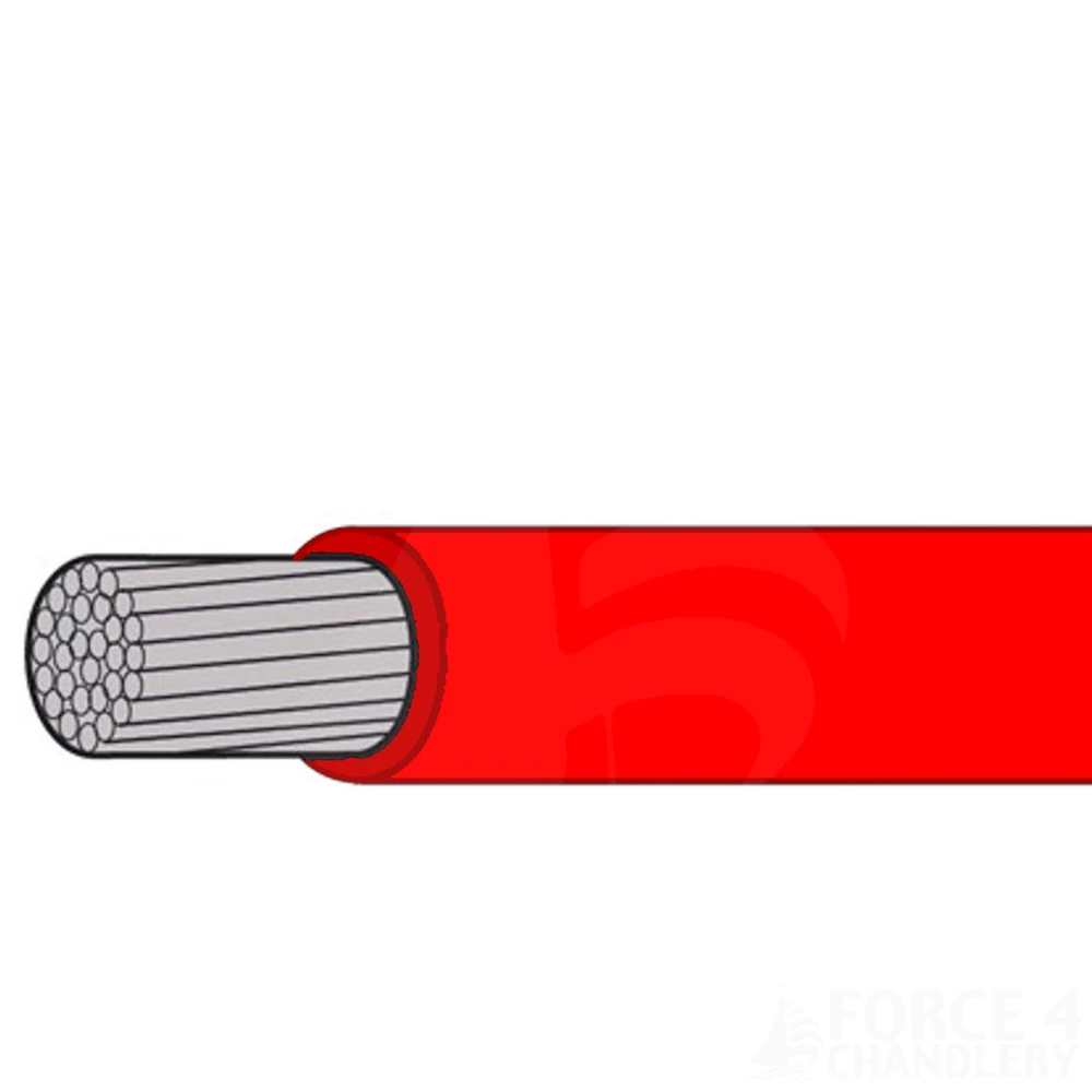 Force 4 6.0sq.mm Tinned Cable Red (per m) 