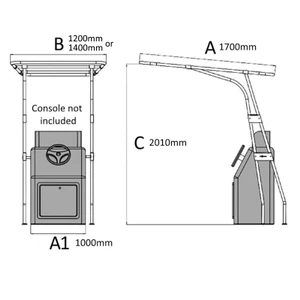 Osculati Adjustable Aluminium T-Top Kit