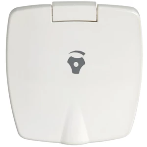 Osculati Chromed Brass Tap with Mixer in White Plastic Housing