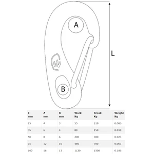 Wichard Stainless Steel Snap Hook