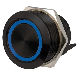 Osculati Flat Stainless Steel Black Switch