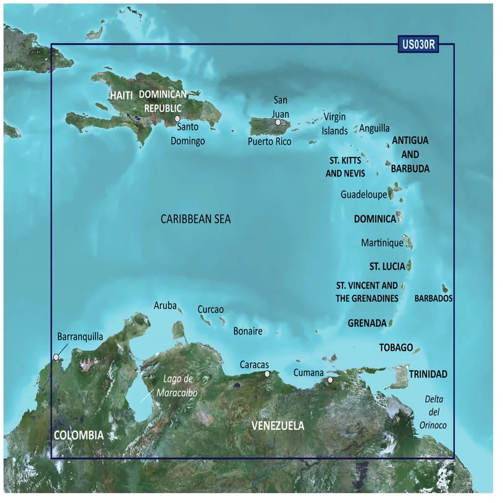 Bluechart G3 Caribbean, Southeast Electronic Coastal Charts