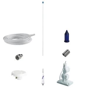 Glomex 0.9m Powerboat Stainless Steel Whip Antenna Kit