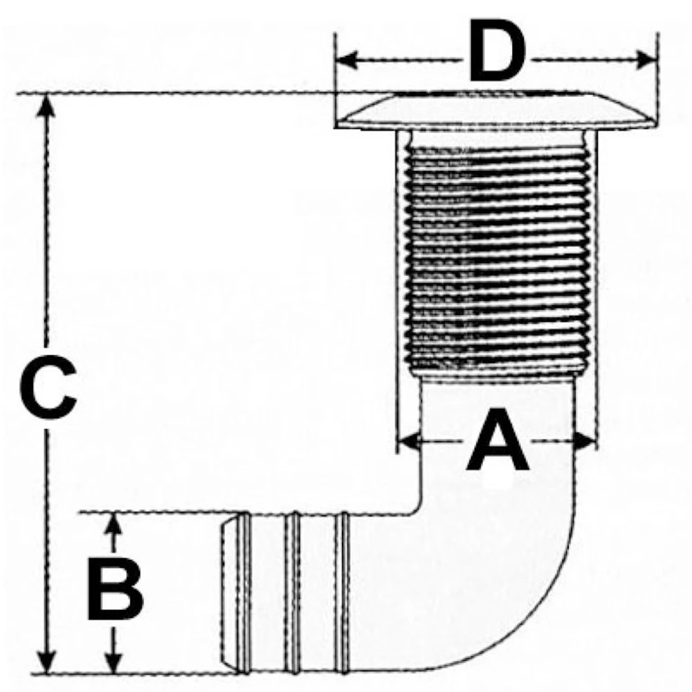90&deg; Elbow Skin Fitting