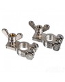 Battery Terminals with Stud & Wing Nuts (Pair)