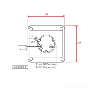 Osculati 10A On/Off Key Switch with LED Indicator