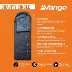 Vango Gravity Single Sleeping Bag