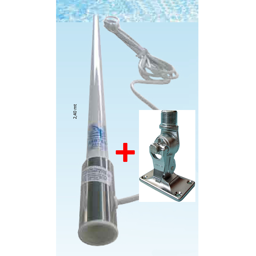 2.4m VHF Antenna (230030) + Mount (230124)