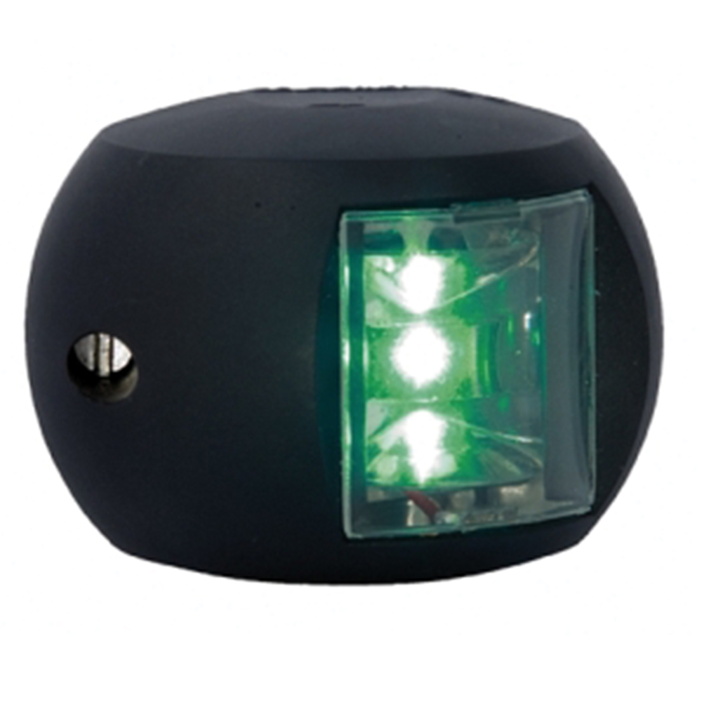 Aquasignal Series 34 LED Starboard Light (12-24V Black) Navigation Light
