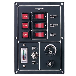 Force 4 3 Switch Battery Test Panel + Cig socket 