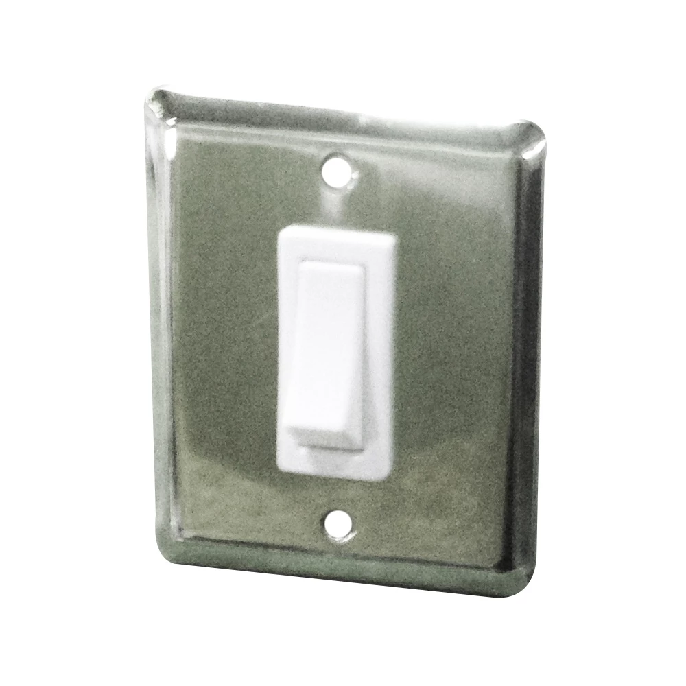 Force 4 Stainless Steel Single Light Switch