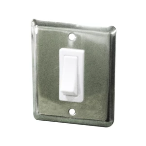 Force 4 Stainless Steel Single Light Switch