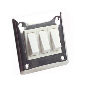 Force 4 Stainless Steel Treble Light Switch 