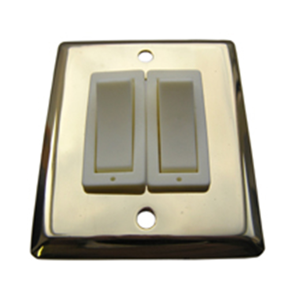 Brass Double Light Switch