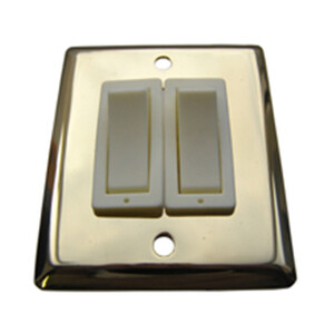 Brass Double Light Switch