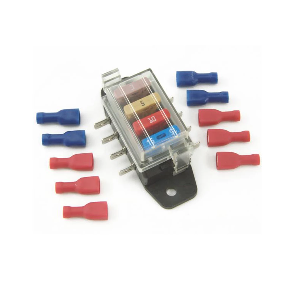 Index Marine 4-Way Blade Fuse Box with Fuses 