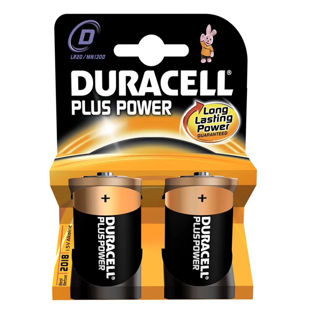 Duracell D Battery - 2 Pack (LR20/MN1300)