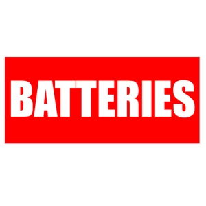 Glowfast Luminous Batteries Sticker 