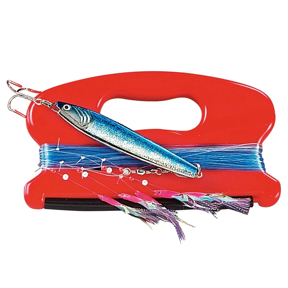 Fladen Hand Fishing Line with Mackerel Feathers 