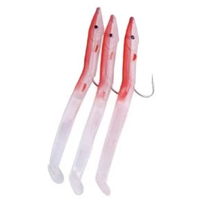 Fladen Portland Eel Red Fishing Lure (3 Pack) 