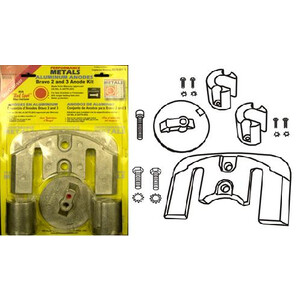 Engine Anode Kit w/Indicator Aluminium - Mercury Bravo 2/3