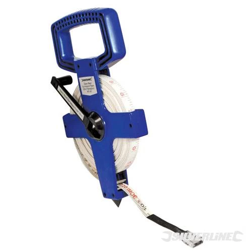 Silverline 30m Open Reel Tape Measure