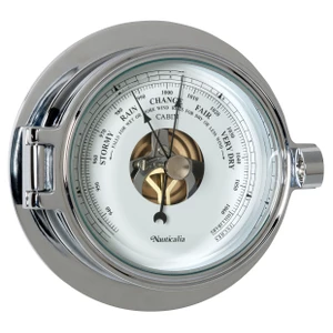 Nauticalia Riviera 12cm Chrome Barometer